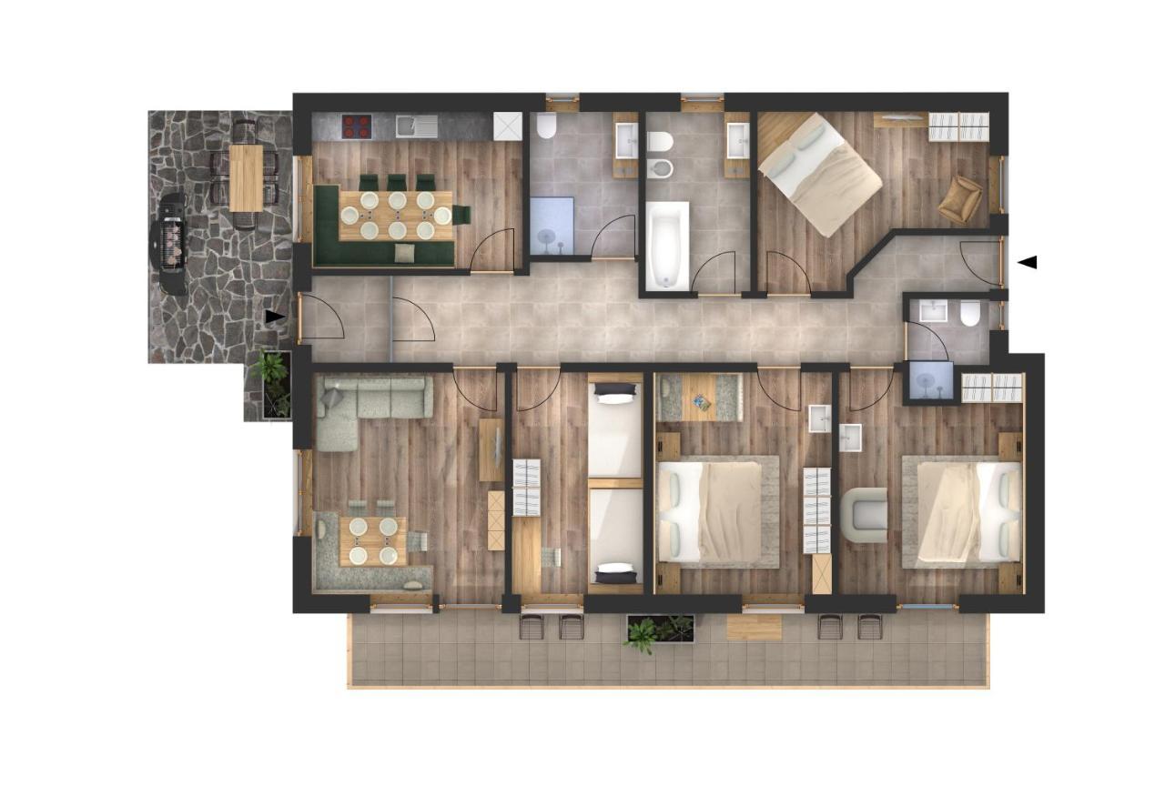 Apartments La Rives Santa Cristina Val Gardena Екстер'єр фото